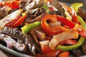 Fajitas de Cerdo con Vegetales