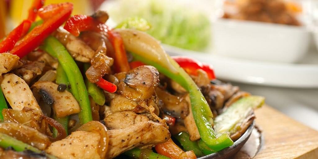 Fajitas de Pollo con Vegetales