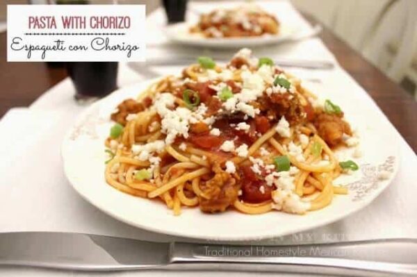 espagueti-con-chorizo