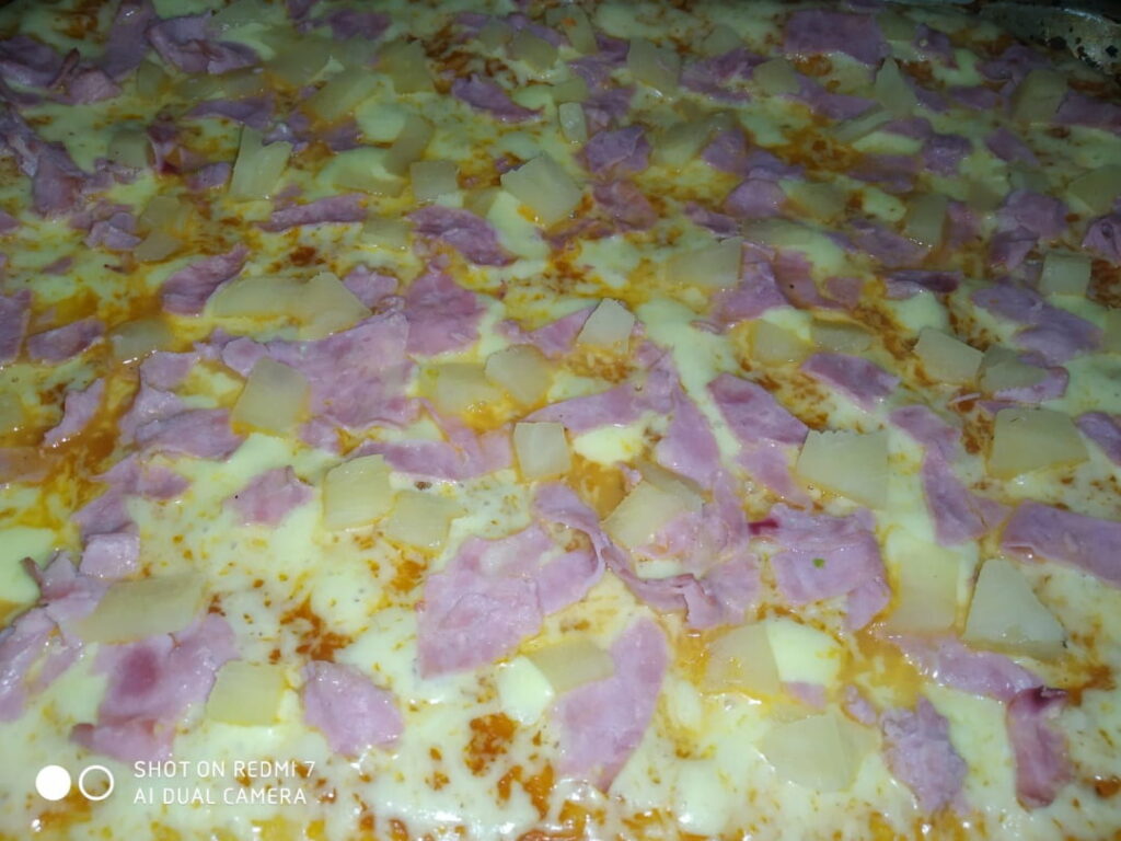 Pizza Hawaiana Familiar